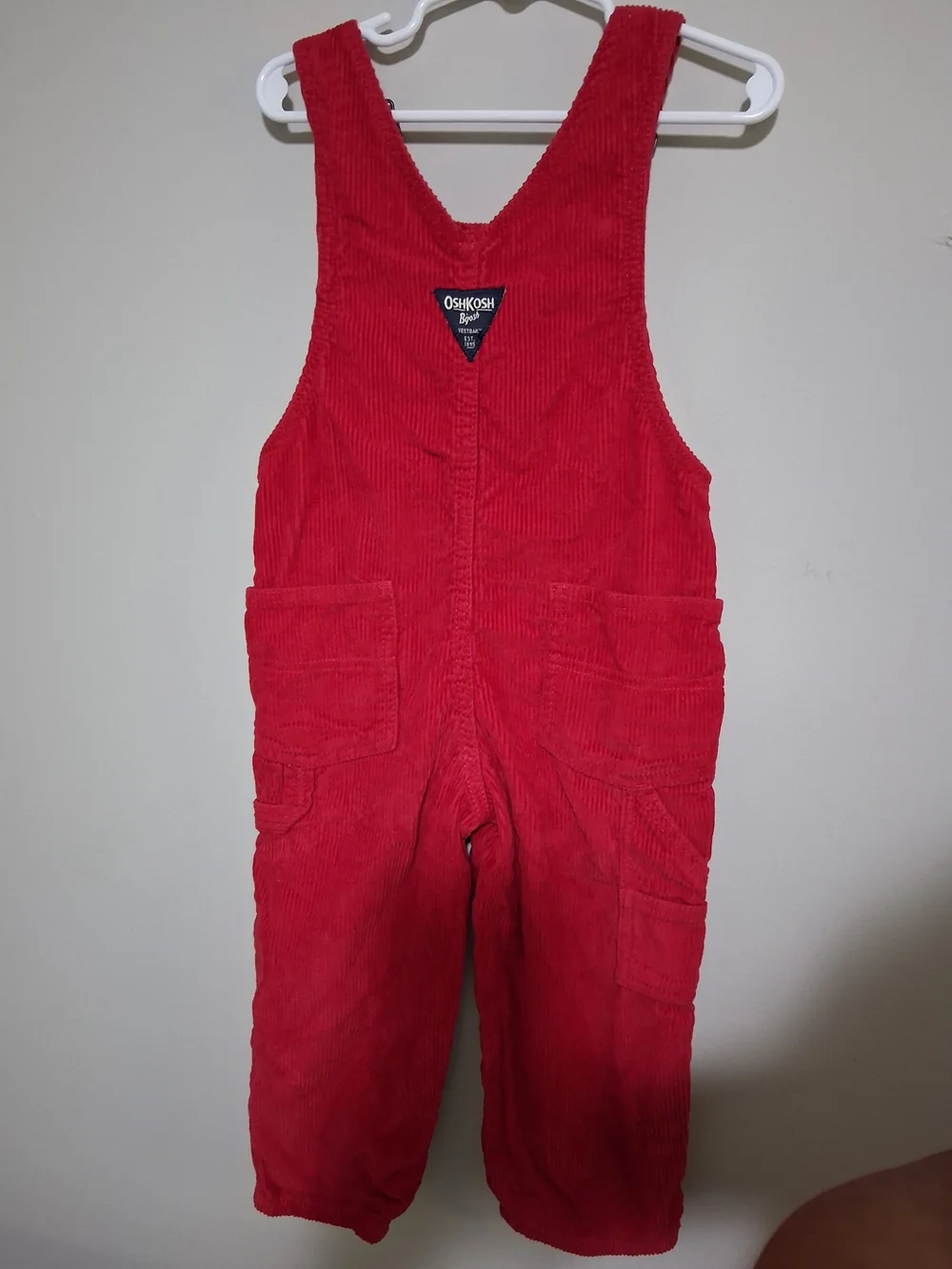 OshKosh B'gosh Red Corduroy Overalls for Kids